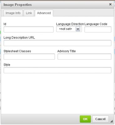 Image Properties - Advanced (CKeditor)